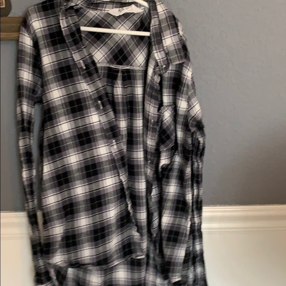 Black and white flannel